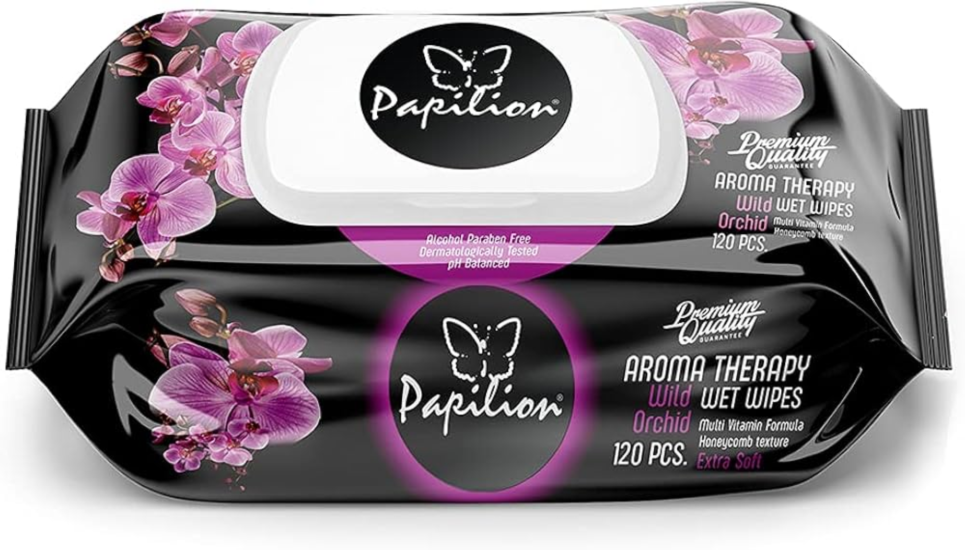 PAPILION AROMA THERAPY WET TOWELS 120'S W/CAP